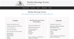 Desktop Screenshot of muslimmarriageevents.info